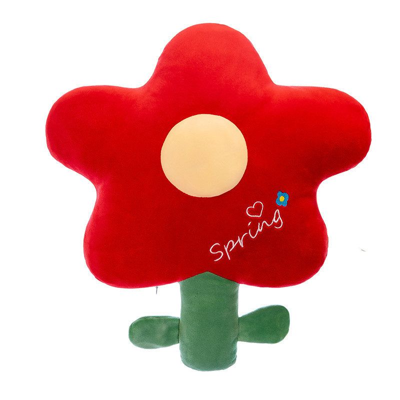 Cuscino di peluche a forma di fiore, adorabile e comodo, cuscino da ufficio con design floreale e cartone animato_voghion.com