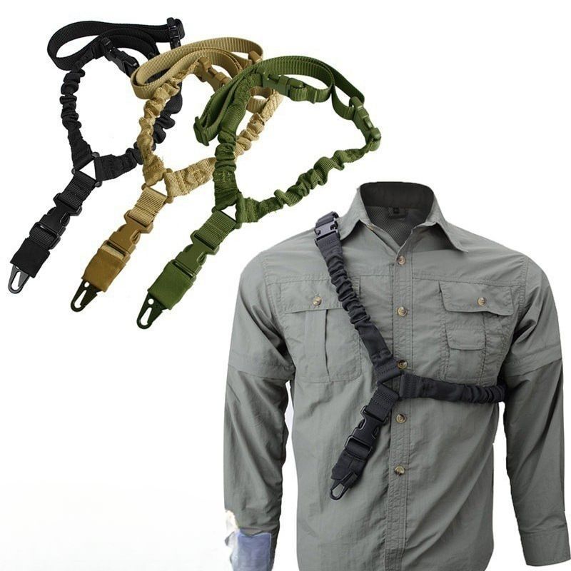 American Style Single Point Harness Real CS Tactical Gun Military Enthusiast Outdoor Crossbody Hanging Strap_voghion.com