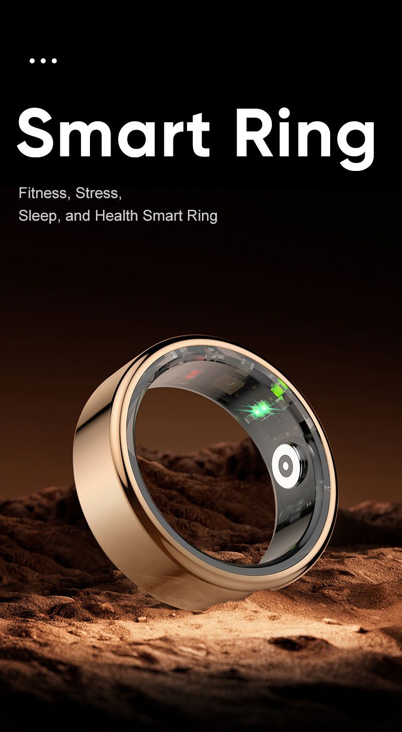R02 Smart Ring Impermeabile Pressione Ossigeno nel sangue Monitoraggio del sonno Monitoraggio della frequenza cardiaca Fotografia Modalità multi sport_voghion.com