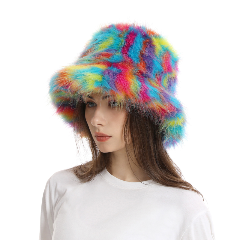 Camouflage new European and American fisherman hat autumn and winter maomao out tide warm personality plush hat_voghion.com