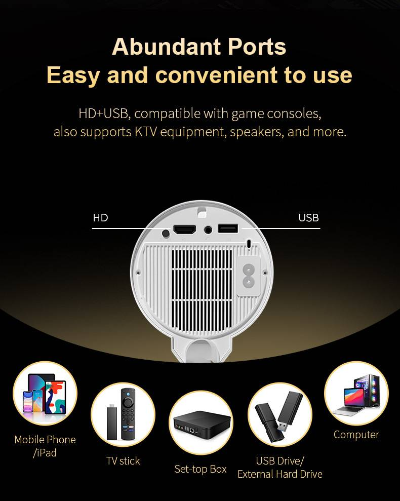 2025 Retractable Integrated Projector for Home Use_voghion.com