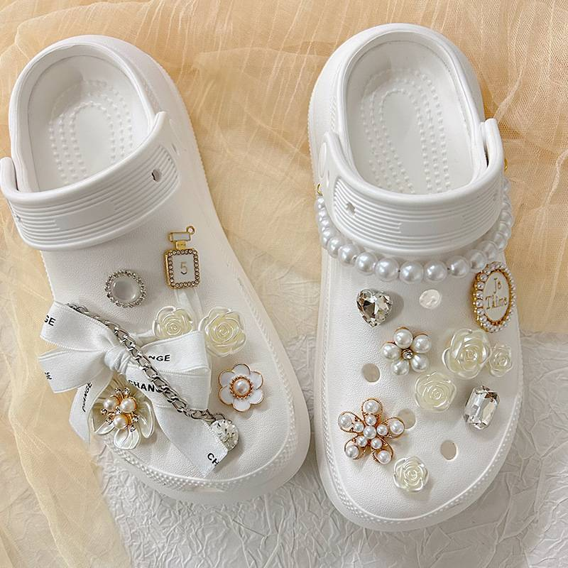 Zubehör High Touch Perle Kette Bogen Schuhe Floral Schuh Schnalle Dekoration D Iy Zubehör_voghion.com