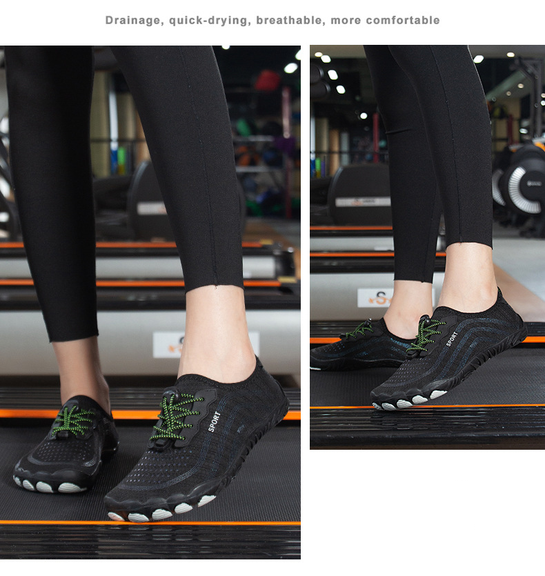 Barefoot Fitness Shoes - Breathable Non-Slip Yoga Socks For Indoor/Outdoor, Gym & Beach (Unisex, Multiple Colors)_voghion.com