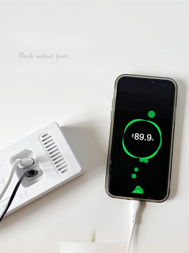 New Multifunctional Simple LED Digital USB Output Bedside 5510 Alarm Clock_voghion.com