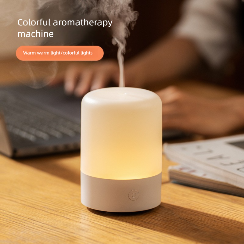 Colorful Flame Aromatherapy Diffuser - USB Plug-in Humidifier Essential Oil Fragrance Machine For Household_voghion.com