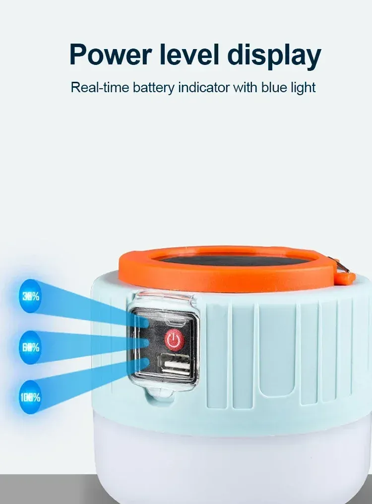 Portable Camping Light Power Bank LED Camping Lanterns Handheld Waterproof Outdoor Tent Light Rechargeable Floodlight Flashlight_voghion.com
