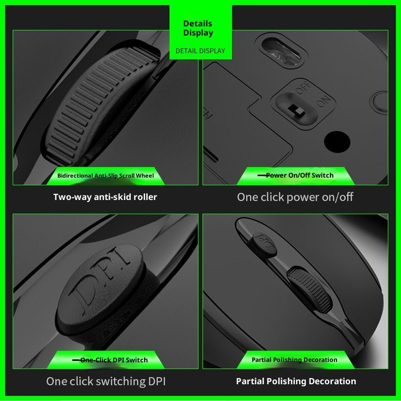 Digitex Digitex LIMEIDE Q1 Wireless Mouse USB 2.4G Laptop Desktop Cross-Border_voghion.com