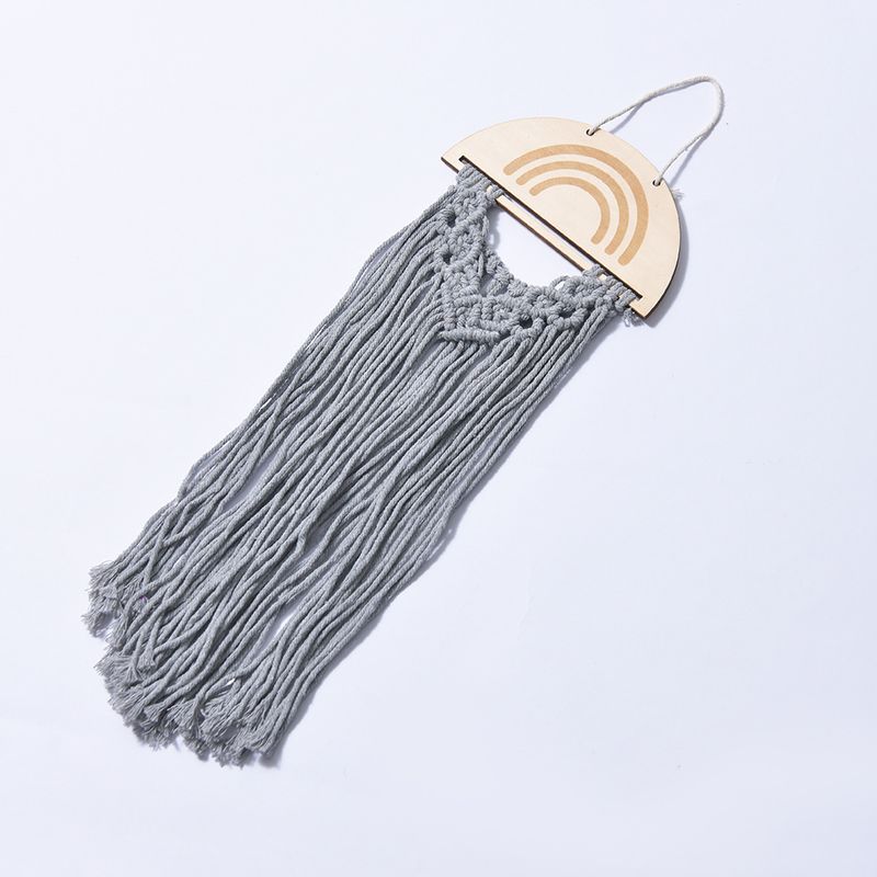 Handgewebte Dekoration im nordischen Stil für Gästehäuser, böhmischer Wandbehang mit Quasten aus reiner Baumwolle, Großhandel_voghion.com