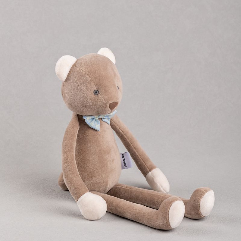 Kuscheltiere BOBYBOBO Kurzer Plüschbär mit langen Beinen, beruhigende Puppe, rosa Kaninchen, Plüschtier, Baby-Schlafpuppe_voghion.com