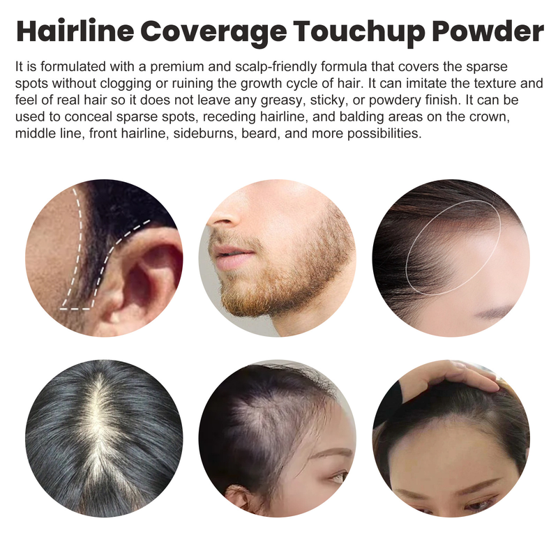 EELHOE abdeckender Toner, dick, tragbar, einfach aufzutragendes Haaransatz-Concealer-Kosmetikpulver_voghion.com