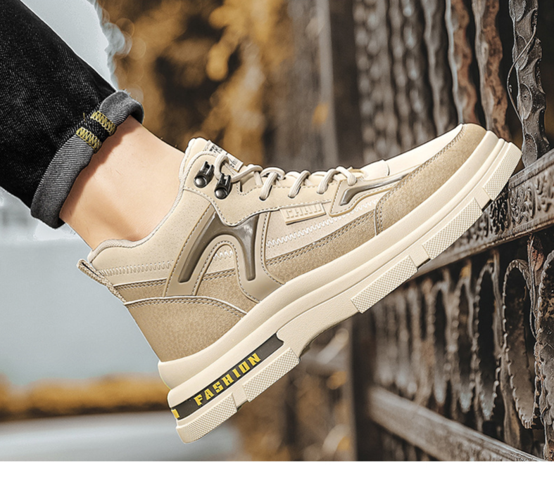 Arbeidsbescherming heren herfst bouwplaatswerk, werkplankschoenen, waterdicht, antislip, dikke zool,_voghion.com
