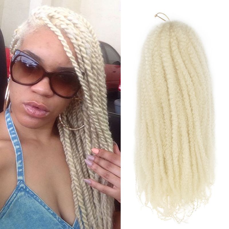 Marley Twist Braiding Hair 18 Inch Marley Twist Hair Twist Hair Afro Kinky Curly Crochet Hair Synthetic Marley Hair Extensions_voghion.com