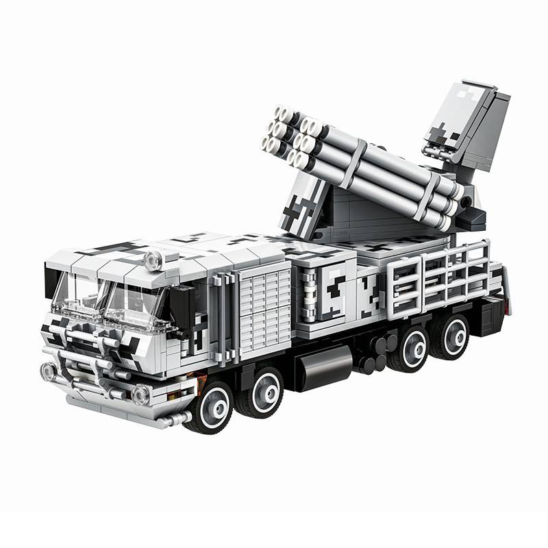 WW2 Military Classic Model "Pantsir-sm" Airdefense System Collect Ornaments Building Blocks Bricks Christmas Toys_voghion.com