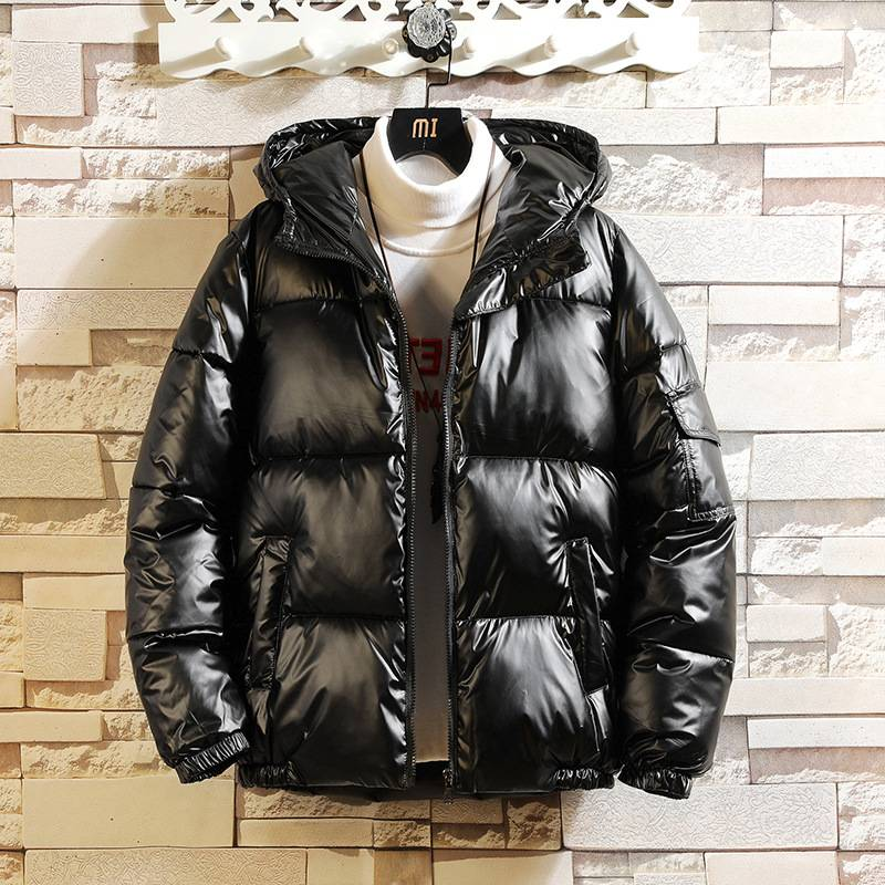 Herrenbekleidung Neue Kapuzenjacke aus Seidenbaumwolle Verdickte Winterjacke aus verdickter Baumwolle Modische, warme, glänzende Baumwolljacke für Herren_voghion.com