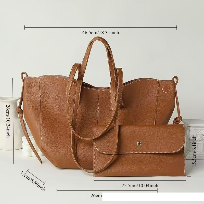 French High Value Fashion Tote Bag Advanced Hand Held Large Capacity Shoulder Underarm Women's Bag_voghion.com