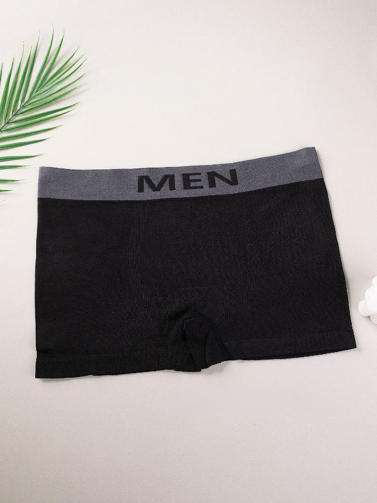 Roupa íntima e pijamas Cuecas boxer sem costura Cuecas boxer de alta elasticidade Cuecas sensuais_voghion.com