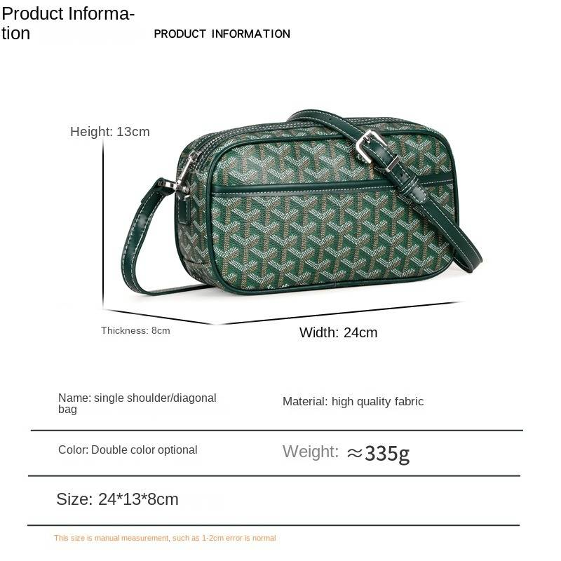 New Style Unisex Dog Tooth Camera Bag Genuine Leather Vintage Print Small Square Bag Versatile Single Shoulder Crossbody Bag_voghion.com