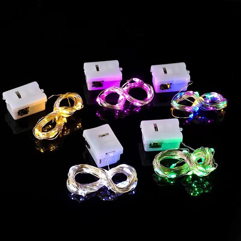 Battery-Powered LED String Lights For Bottles, Cakes & Floral Decor – Waterproof & Dimmable In Warm White, Pure White & Multicolor"_voghion.com