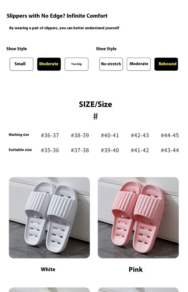 Breathable Couple Shower Slippers - Quick-Dry PVC Sandals With Drainage Holes (12 Colors, Sizes 36-45)_voghion.com