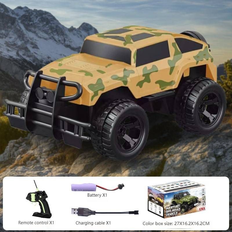 Jeep tout-terrain télécommandée 4x4 – Voiture télécommandée rechargeable avec phares à LED, drift et escalade pour enfants (jaune/blanc/bleu/rouge/camouflage)_voghion.com