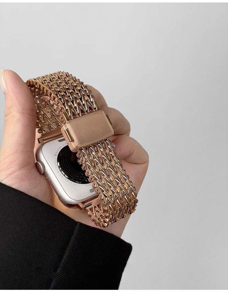 The New Magnetic Clasp Is Compatible With The Apple IWatch Model S10 Strap And Is Made Of Stainless Steel._voghion.com