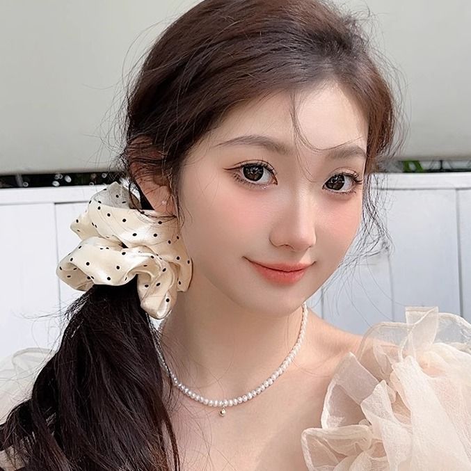 Rotolo per capelli a pois 2025 Nuova ondata di elastici per capelli di alta qualità_voghion.com