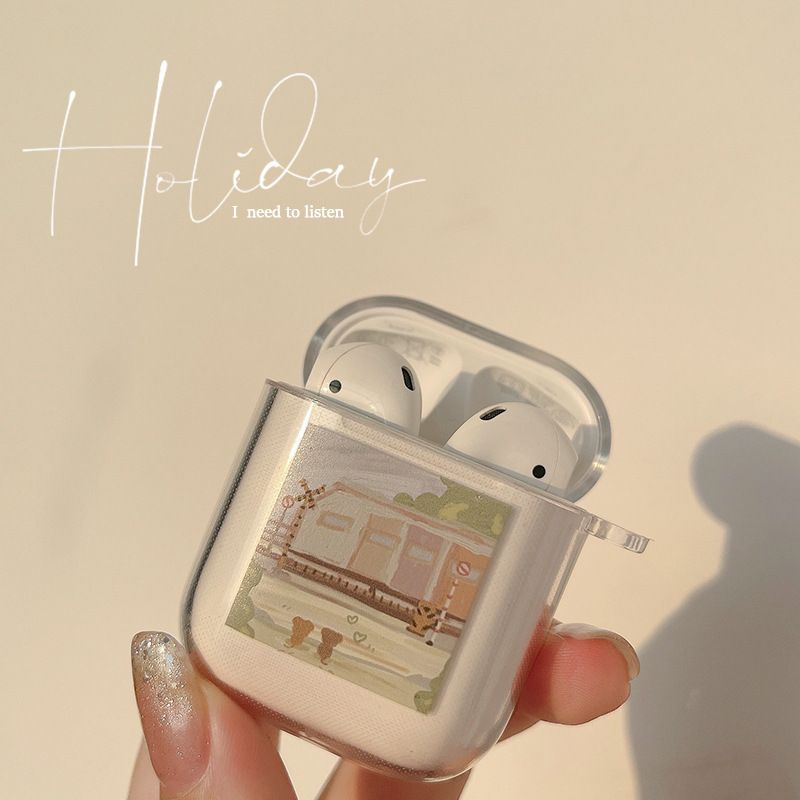 Applicable To Apple Bluetooth Ins Wind Flower AirPods Pro Protective Cover 3rd Generation Transparent Soft Case Earphone Cover 1/2nd Generation_voghion.com