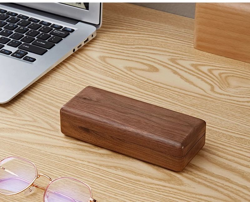 Unisex massiivipuinen silmäkotelo kannettava naisille edistyksellinen aisti suuren kapasiteetin aurinkolasien säilytyslaatikko_voghion.com