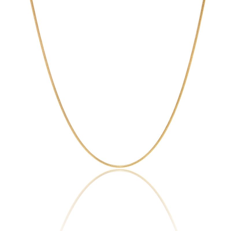 Collar minimalista de múltiples capas de acero inoxidable chapado en oro con estilo INS, gargantilla de clavícula con nicho_voghion.com