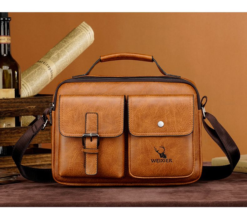 Borsa a tracolla di grande capacità Borsa a tracolla Borsa per pendolari Borsa a tracolla Borsa a tracolla da uomo casual Borsa a tracolla vintage Borsa da uomo_voghion.com