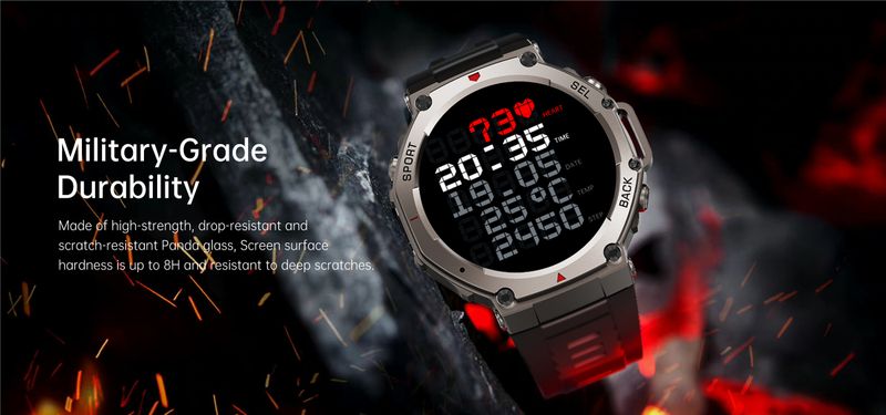 Nieuw Smartwatch 466*466 1.43 AMOLED Full Touchscreen 5ATM Waterdicht GPS 500mAh Hoge Batterij Kompas 170+ Sportmodi Voor Mannen_voghion.com