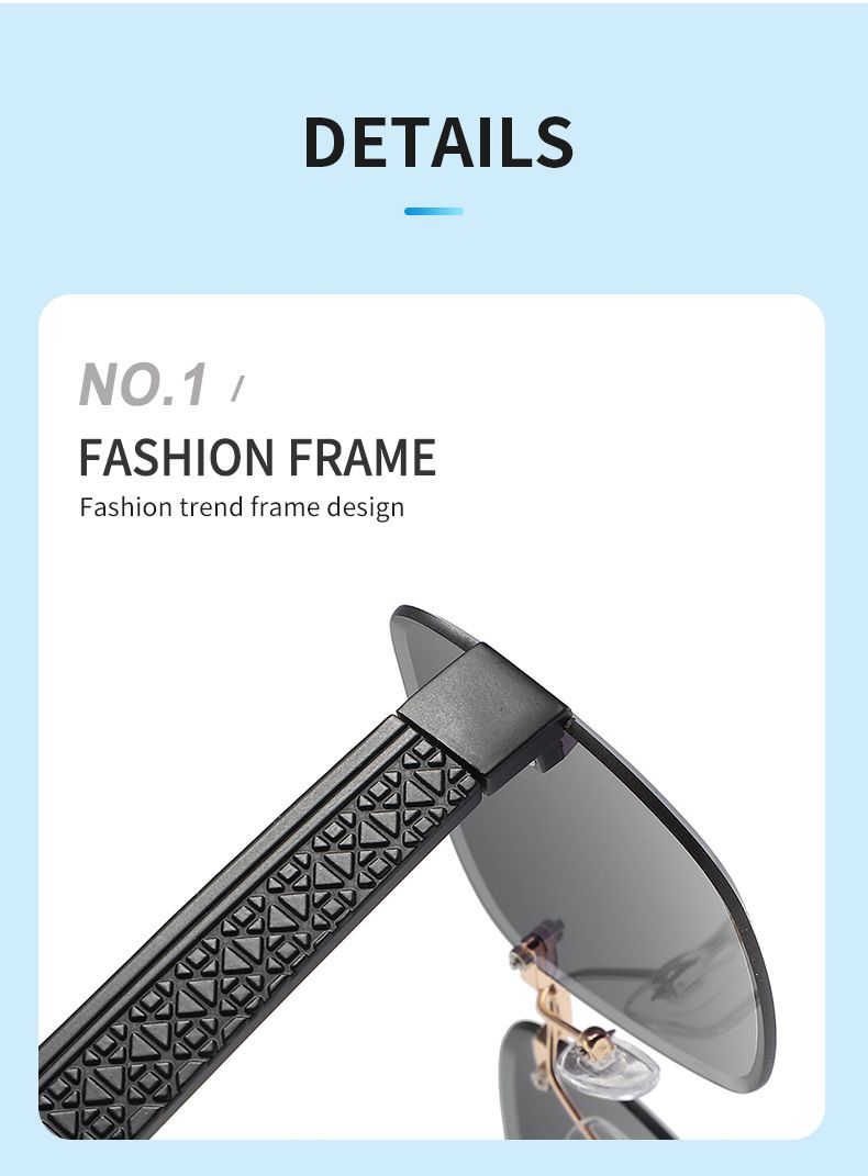 310 nya fyrkantiga båglösa solglasögon med skurna kanter, populära på internet för kvinnor, moderiktiga solglasögon med samma design_voghion.com