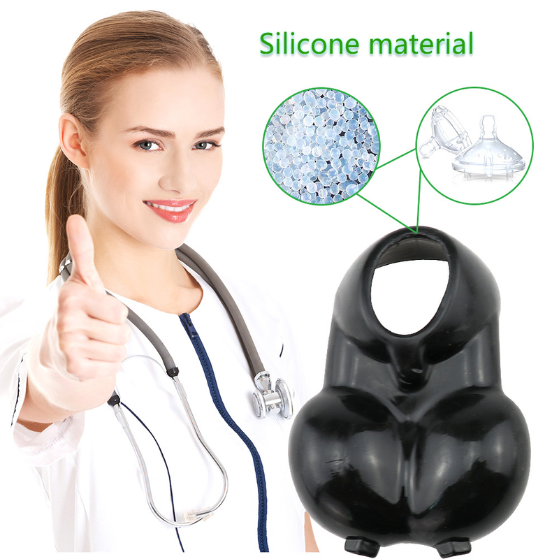 Reusable Rings Soft Scrotum Bondage Restraint Delay Ejaculation Extender Chastity Cage Sleeve Sex Toys A_voghion.com