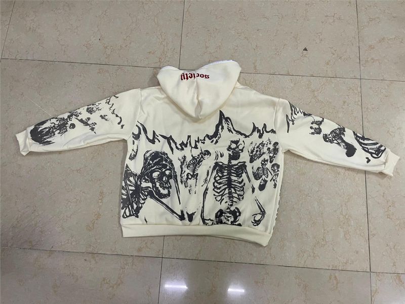 Y2K Millennium girocollo maglione scheletro coppia stile 2022 autunno/inverno nuovo cappotto a maniche lunghe con teschio_voghion.com