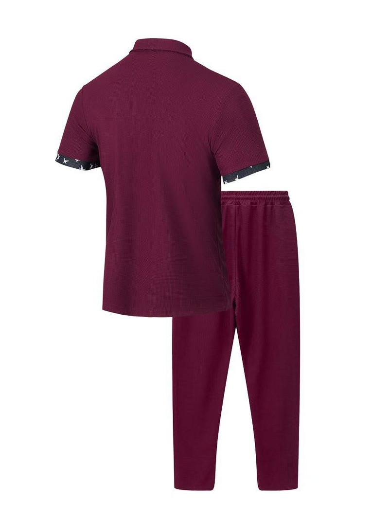 Summer Men's New Short-sleeved Trousers Two-piece Sports Fashion Leisure Suit_voghion.com