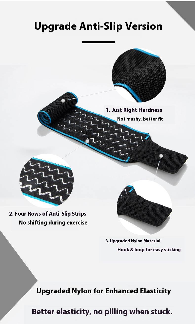 Suporte de pulso elástico para homens – faixa de compressão ajustável para academia, basquete e alívio de tendões (par, cinza, 35 cm extensível)_voghion.com