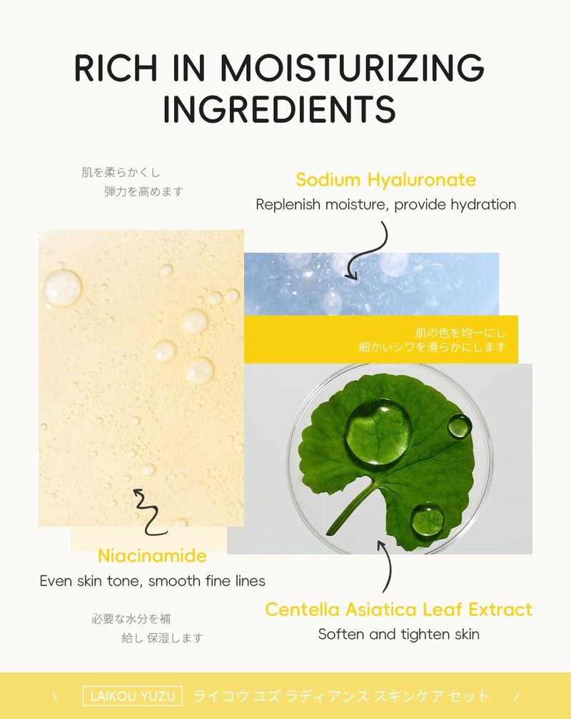 Skin Care Tools Grapefruit Five Piece Moisturizing Skin Care Gift Box Set_voghion.com
