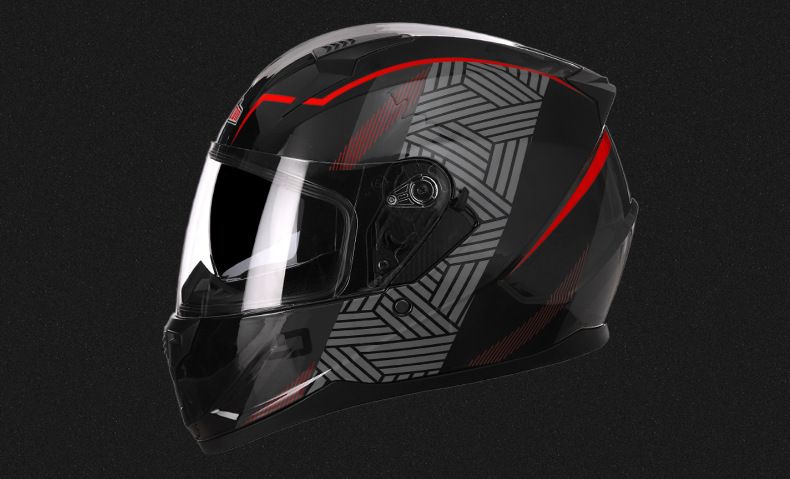 Casco da moto Casco da moto con doppia lente traspirante e copertura integrale per tutte le stagioni_voghion.com