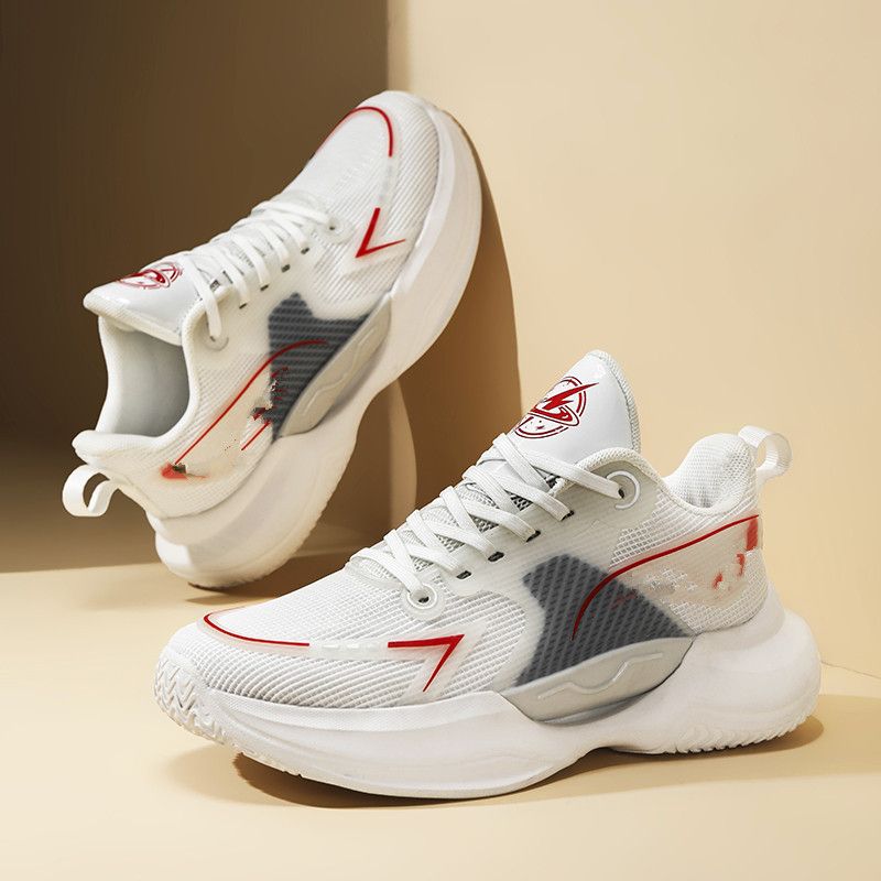 Boys' Basketball 2025 New Autumn Sports Shoes, Medium Large Children's Wear-resistant And Shock-absorbing Training Shoes_voghion.com