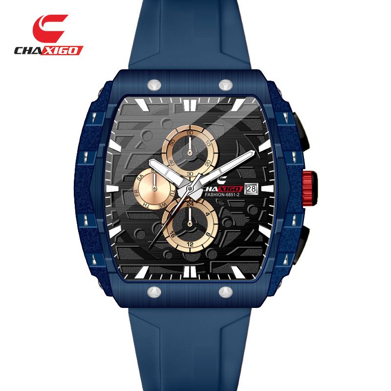 CHAXIGO Fashion cu trei mâini și șase ochi Calendar de nișă Versatile cu cuarț mișcare Trendy Men's Watch_voghion.com
