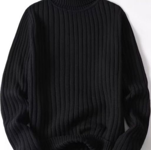 New autumn and winter high neck sweater for men, winter trend knitwear, casual versatile slim fit, solid color base shirt for men_voghion.com