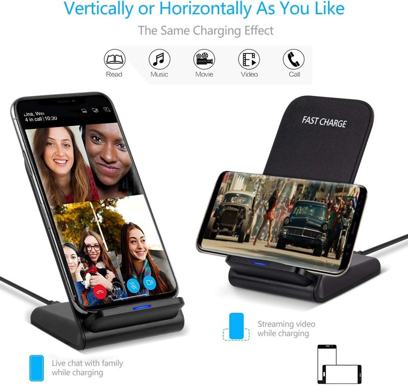 30W Schnelle Drahtlose Ladegerät Stand Dock Für Apple IPhone Samsung Android Telefon Neue_voghion.com