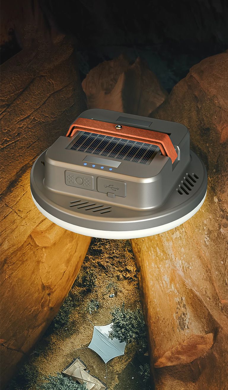 Camping Light Solar Charging With Magnetic Suction Multi-Function Long Battery Life High Brightness Tent Lighting For_voghion.com
