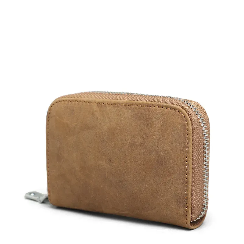 HBP 7 Hight Quality Fashion Men Real Leather Credit Holder Rfid Card Case Coin Purse Mini Wallet_voghion.com