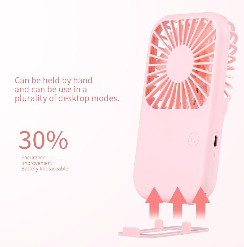 Portable Mini Pocket Fan - USB Rechargeable 3-Speed Adjustable Ultra-Lightweight Personal Cooling Fan For Outdoor Travel & Office Use_voghion.com