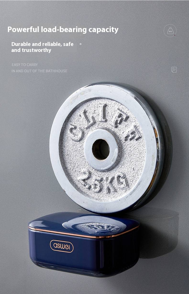 Flip-Top Soap Dish With Drainage – Wall-Mounted Bathroom Soap Holder, No-Drill Suction Cup Design, Hygienic Storage For Bar Soap_voghion.com