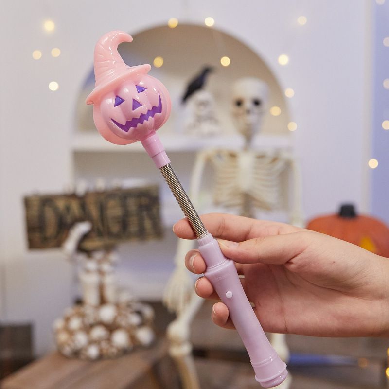Halloween LED Hand Crank Pumpkin Lantern Bar Party Decoration Atmosphere Light Send Children Gift Small Ornaments_voghion.com