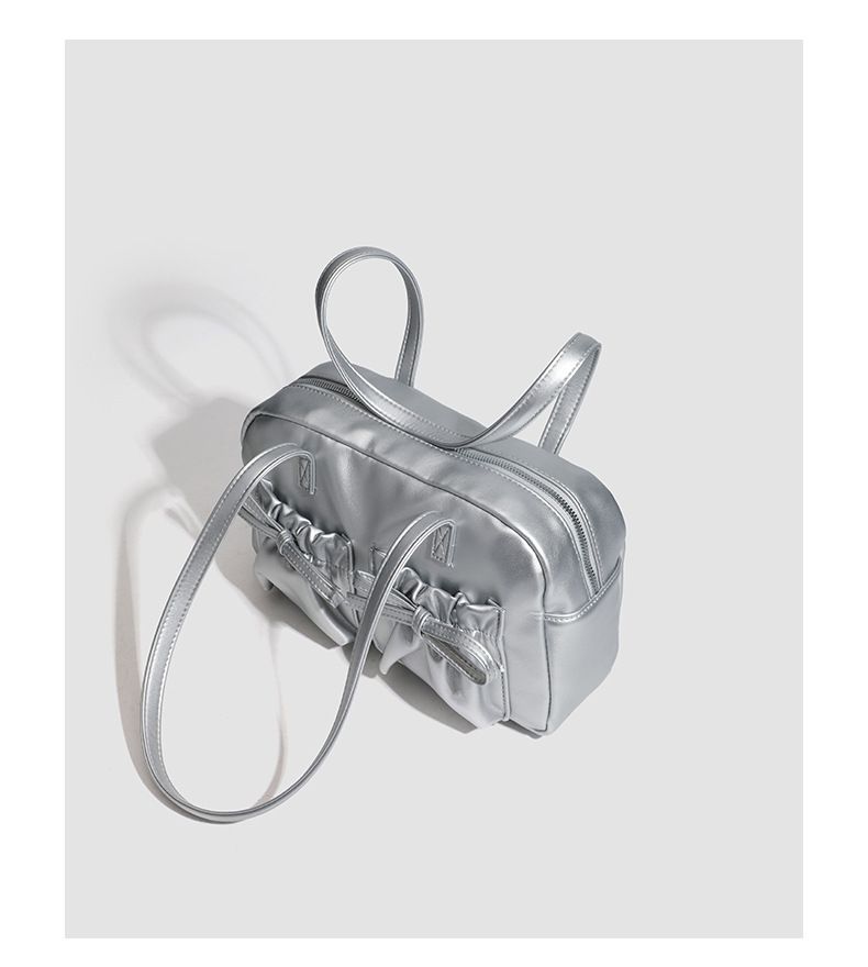 Borsa a tracolla con fiocco in stile ballerina da bowling, stile coreano, di alta qualità, estiva, nuova, versatile, alla moda, per il pendolarismo quotidiano._voghion.com