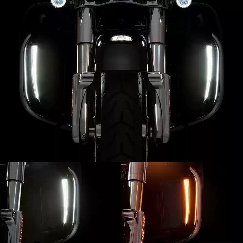 Motorrad-LED-Lauflicht, Blinker, Beinschutzlicht für Harley-Davidson CVO Road Glide Street Glide Electra Glide 2014–2023_voghion.com