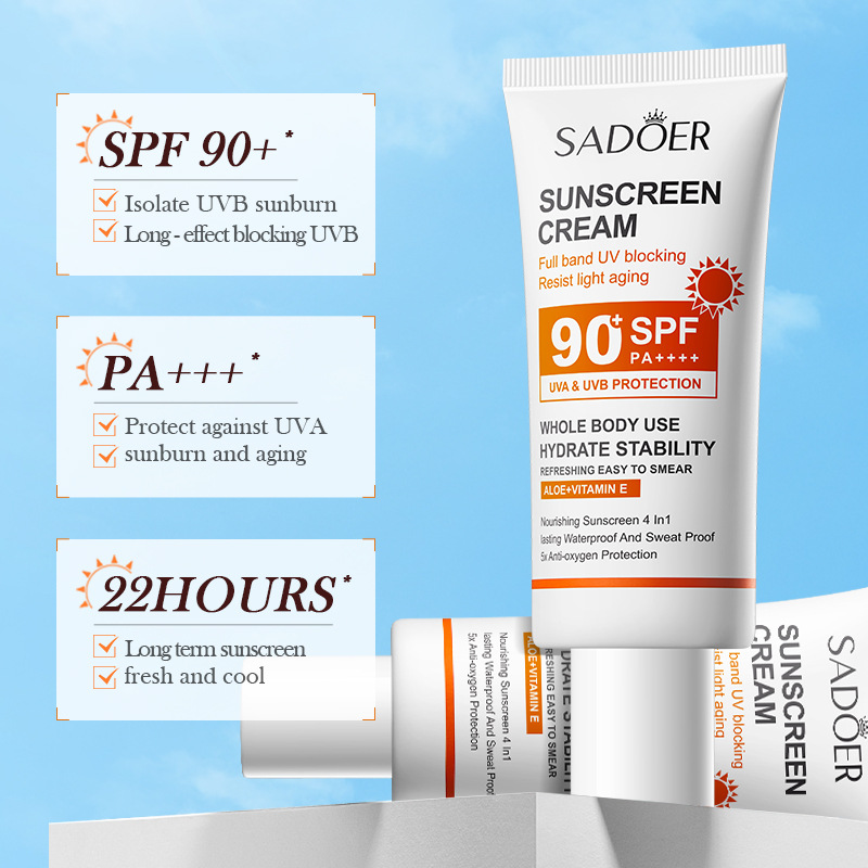 SADOER Aging Repair Refreshing And Anti UV Sunscreen Milk_voghion.com